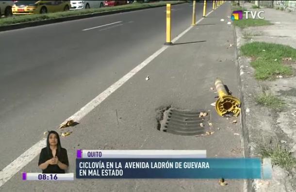 Ciclovía en la avenida Ladrón de Guevara se encuentra en muy mal estado