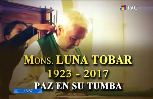 Se iniciaron honras fúnebres del monseñor Luis Alberto Luna Tobar